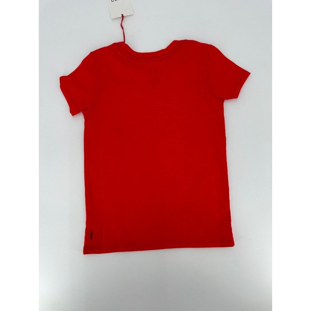 12|12 Short Sleeve Organic Pima Cotton Tee sz 0-3 Months Solid Red Plain T-Shirt - Picture 4 of 6